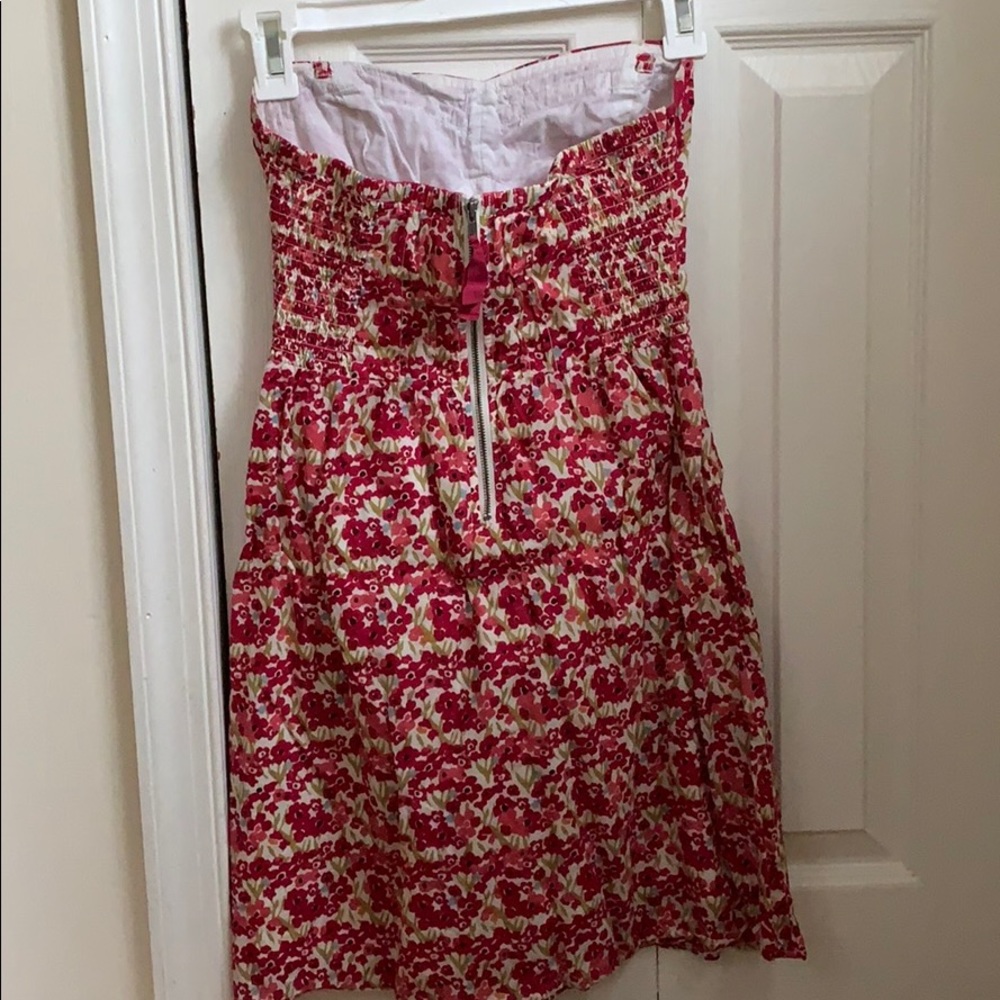American Eagle Outfitters Strapless Pink Floral Dress - Picture 3 of 5